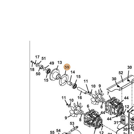 Grasshopper part 900211 — IPL diagram snippet (6x zoom, amber highlight)