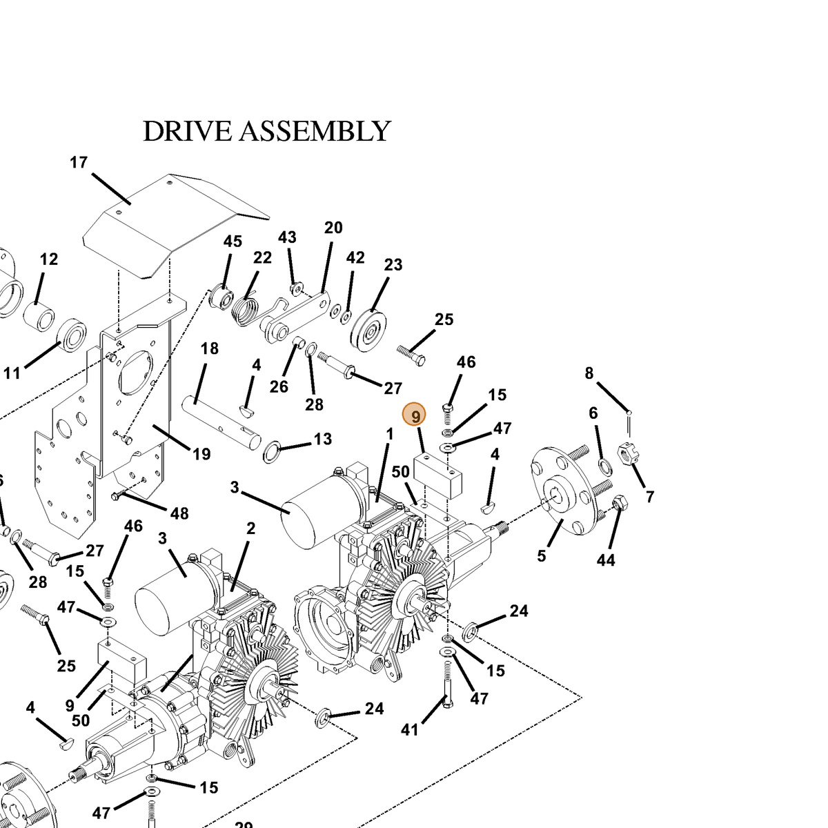 Grasshopper part 901730 — IPL diagram snippet (6x zoom, amber highlight)