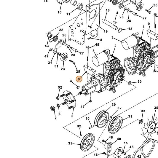 Grasshopper part 901745 — IPL diagram snippet (6x zoom, amber highlight)