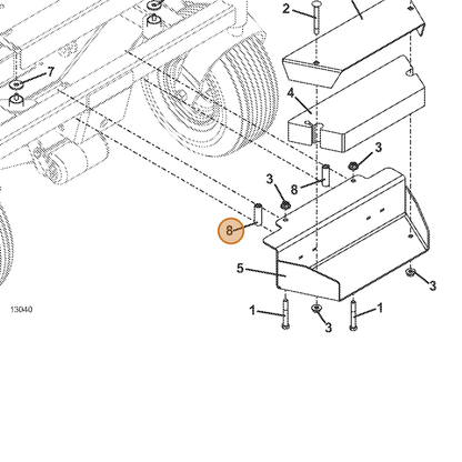 Grasshopper part 902272 — IPL diagram snippet (6x zoom, amber highlight)