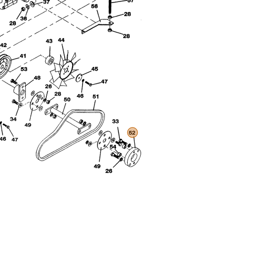 Grasshopper part 902323 — IPL diagram snippet (6x zoom, amber highlight)