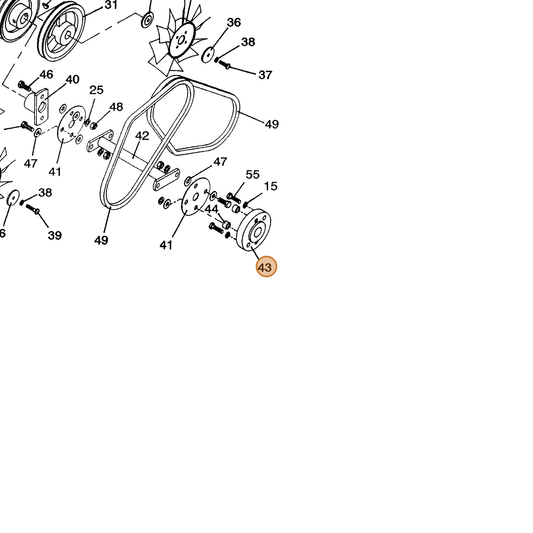 Grasshopper part 902324 — IPL diagram snippet (6x zoom, amber highlight)