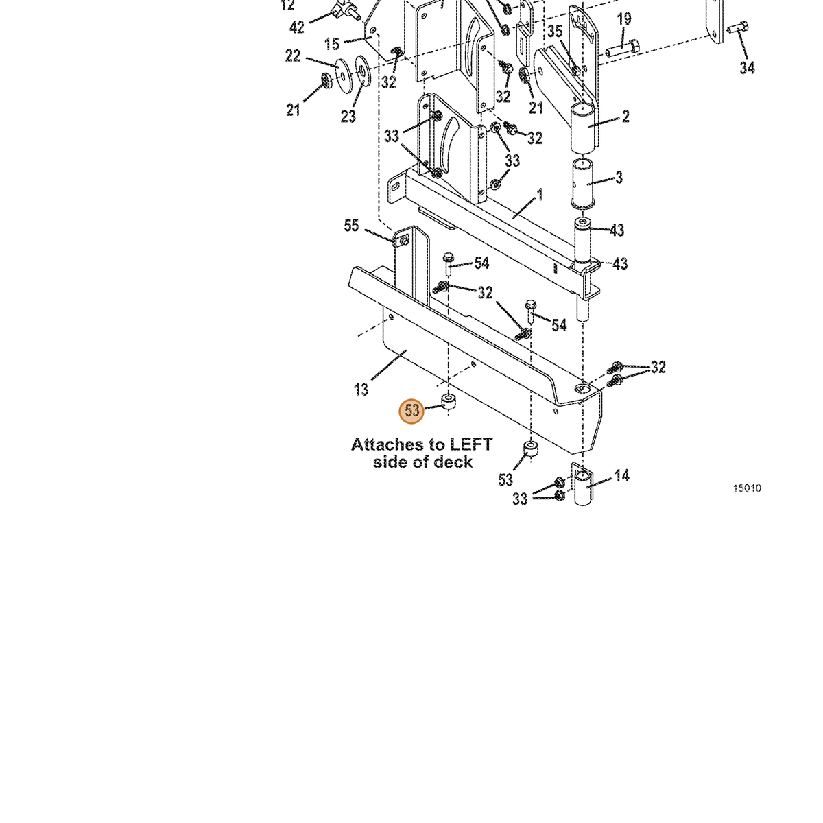 Grasshopper part 902327 — IPL diagram snippet (6x zoom, amber highlight)