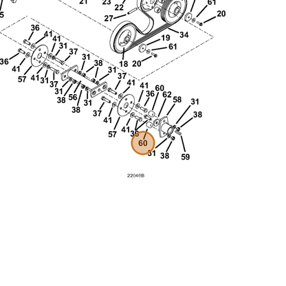 Grasshopper part 902332 — IPL diagram snippet (6x zoom, amber highlight)