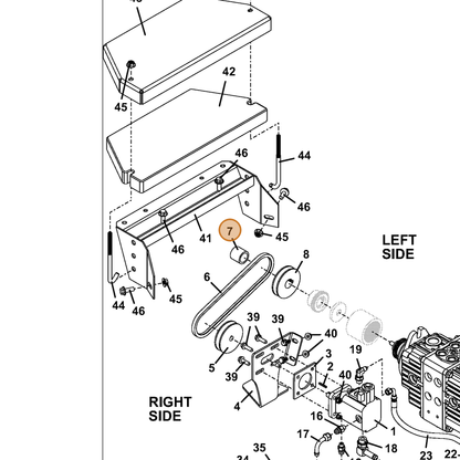 Grasshopper part 902546 — IPL diagram snippet (6x zoom, amber highlight)