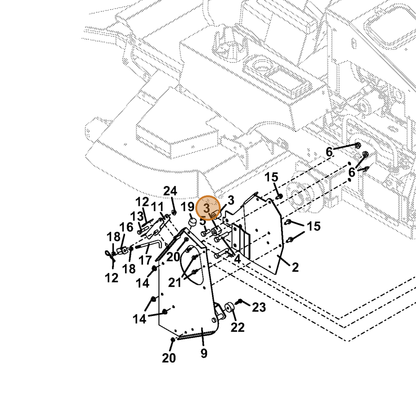 Grasshopper part 902547 — IPL diagram snippet (6x zoom, amber highlight)
