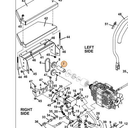 Grasshopper part 902558 — IPL diagram snippet (6x zoom, amber highlight)