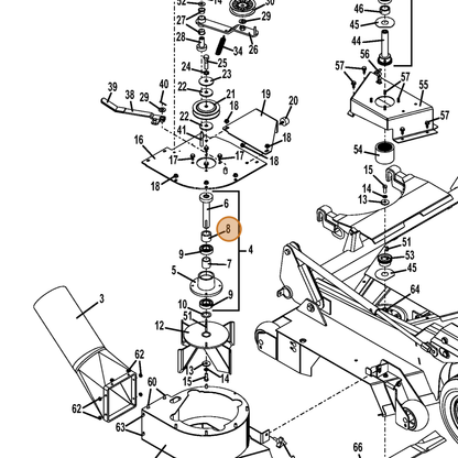 Grasshopper part 903651 — IPL diagram snippet (6x zoom, amber highlight)