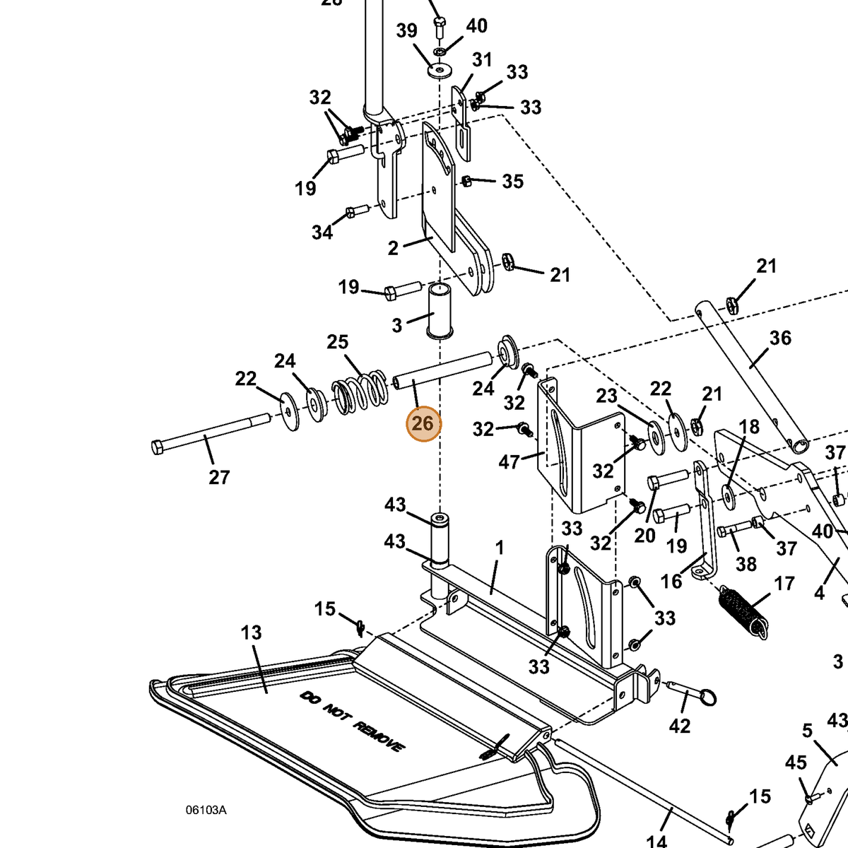 Grasshopper part 942177 — IPL diagram snippet (6x zoom, amber highlight)