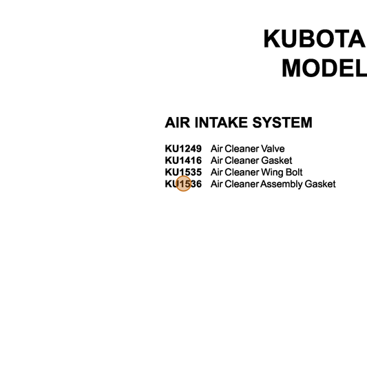 Grasshopper part KU1536 — IPL diagram snippet (6x zoom, amber highlight)