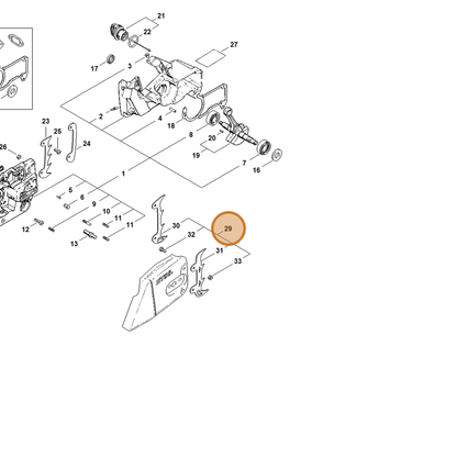 STIHL part 0000-660-0800 — IPL diagram snippet (6x zoom, amber highlight)