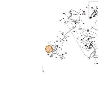 STIHL part 0000-703-4900 — IPL diagram snippet (6x zoom, amber highlight)