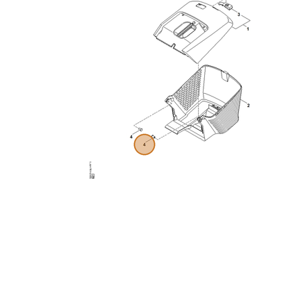 STIHL part 0000-703-9000 — IPL diagram snippet (6x zoom, amber highlight)