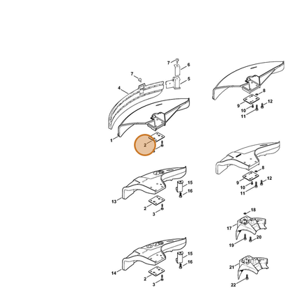 STIHL part 0000-716-3101 — IPL diagram snippet (6x zoom, amber highlight)