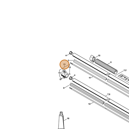STIHL part 0000-790-8804 — IPL diagram snippet (6x zoom, amber highlight)