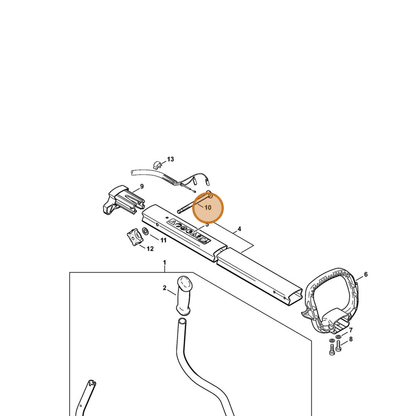 STIHL part 0000-792-6600 — IPL diagram snippet (6x zoom, amber highlight)