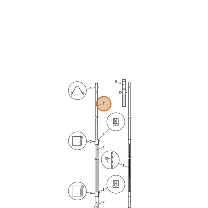 STIHL part 0000-881-4137 — IPL diagram snippet (6x zoom, amber highlight)