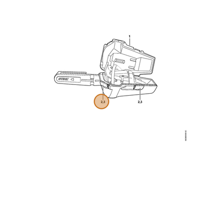STIHL part 0000-881-5602 — IPL diagram snippet (6x zoom, amber highlight)