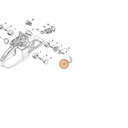 STIHL part 0000-930-2804 — IPL diagram snippet (6x zoom, amber highlight)