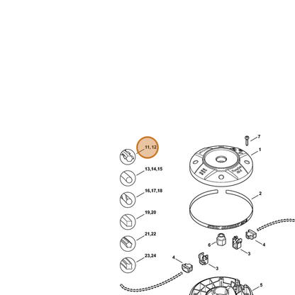 STIHL part 0000-930-3503 — IPL diagram snippet (6x zoom, amber highlight)