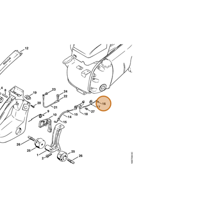 STIHL part 0000-937-3000 — IPL diagram snippet (6x zoom, amber highlight)