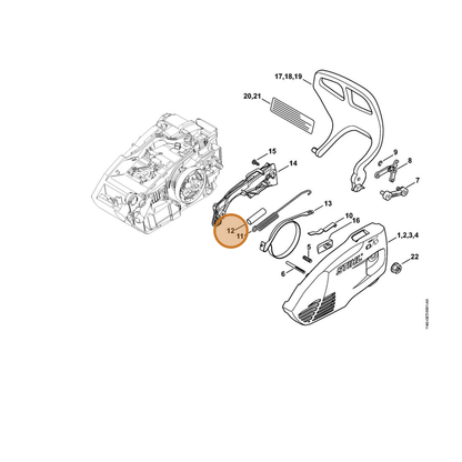 STIHL part 0000-937-4097 — IPL diagram snippet (6x zoom, amber highlight)