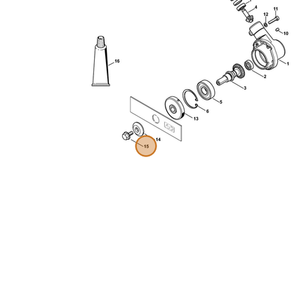 STIHL part 0000-951-0901 — IPL diagram snippet (6x zoom, amber highlight)