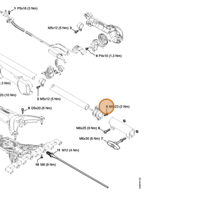 STIHL part 0000-951-1104 — IPL diagram snippet (6x zoom, amber highlight)