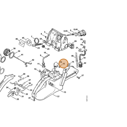 STIHL part 0000-963-0808 — IPL diagram snippet (6x zoom, amber highlight)