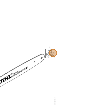 STIHL part 0000-974-0421 — IPL diagram snippet (6x zoom, amber highlight)
