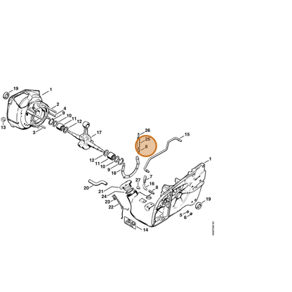 STIHL part 0000-988-5200 — IPL diagram snippet (6x zoom, amber highlight)