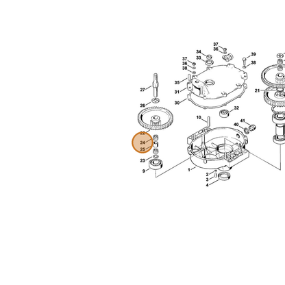 STIHL part 0000-993-2905 — IPL diagram snippet (6x zoom, amber highlight)