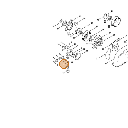 STIHL part 0000-997-1200 — IPL diagram snippet (6x zoom, amber highlight)