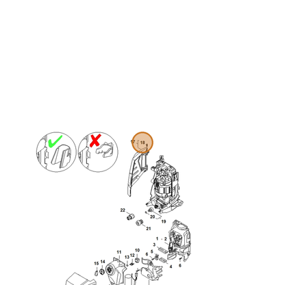 STIHL part 0000-997-2026 — IPL diagram snippet (6x zoom, amber highlight)