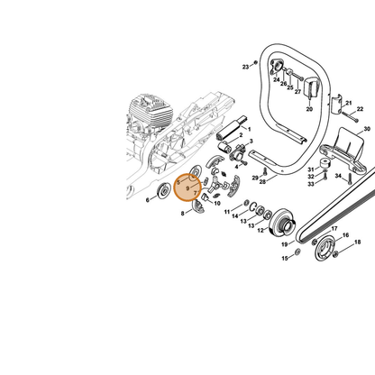 STIHL part 0000-997-5503 — IPL diagram snippet (6x zoom, amber highlight)