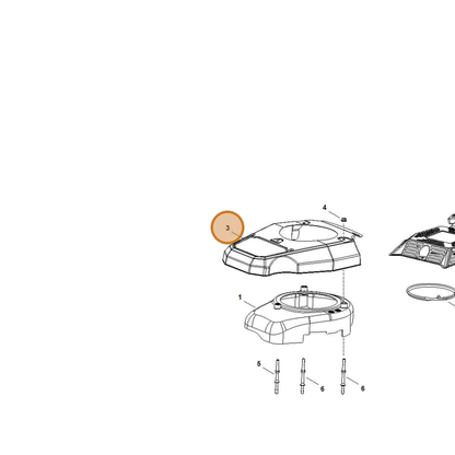 STIHL part 0002-020-1112 — IPL diagram snippet (6x zoom, amber highlight)