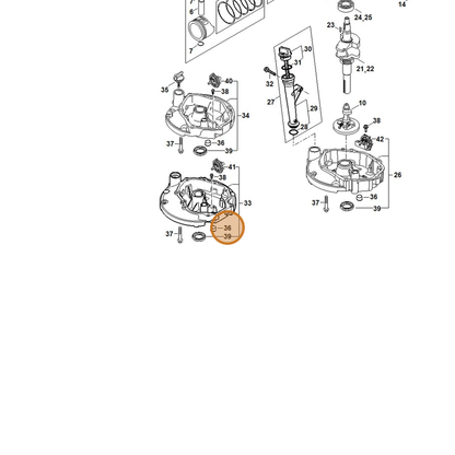 STIHL part 0002-021-4800 — IPL diagram snippet (6x zoom, amber highlight)