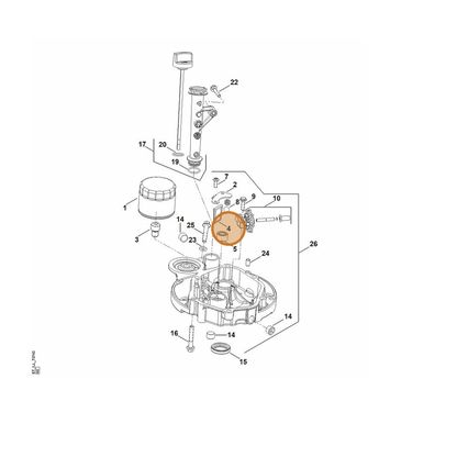 STIHL part 0002-084-8800 — IPL diagram snippet (6x zoom, amber highlight)