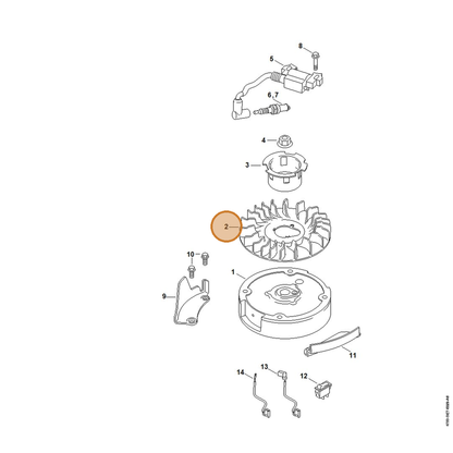 STIHL part 0002-086-0502 — IPL diagram snippet (6x zoom, amber highlight)