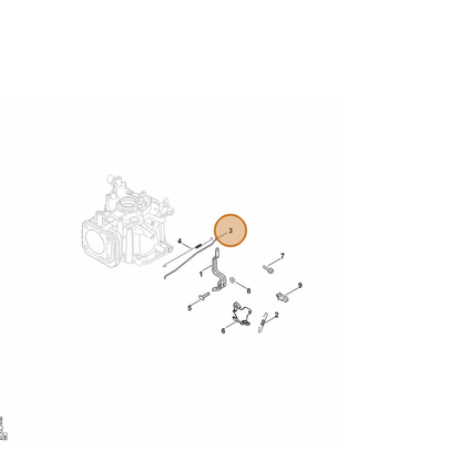 STIHL part 0002-104-0503 — IPL diagram snippet (6x zoom, amber highlight)