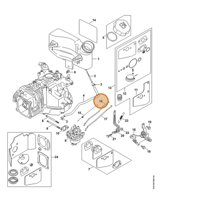 STIHL part 0002-104-0508 — IPL diagram snippet (6x zoom, amber highlight)