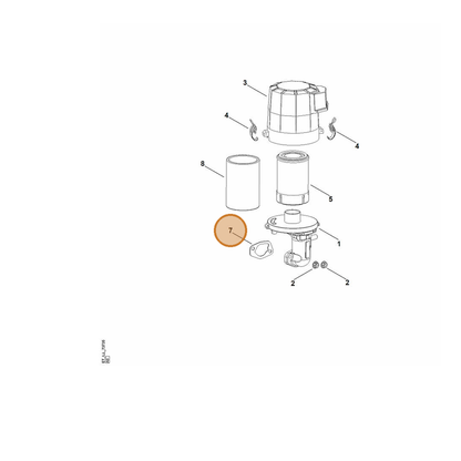 STIHL part 0002-129-0904 — IPL diagram snippet (6x zoom, amber highlight)