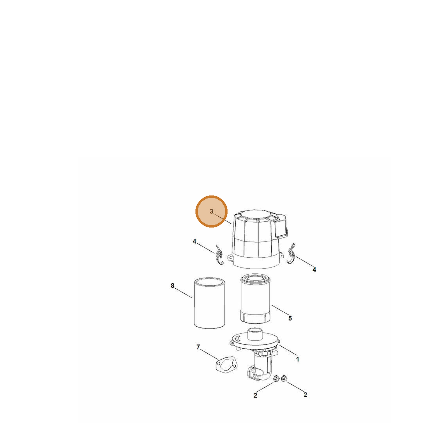 STIHL part 0002-140-1002 — IPL diagram snippet (6x zoom, amber highlight)