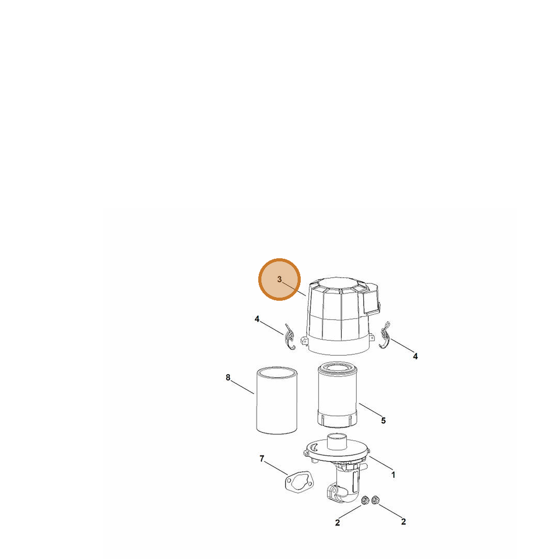 STIHL part 0002-140-1002 — IPL diagram snippet (6x zoom, amber highlight)