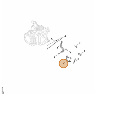 STIHL part 0002-180-1809 — IPL diagram snippet (6x zoom, amber highlight)