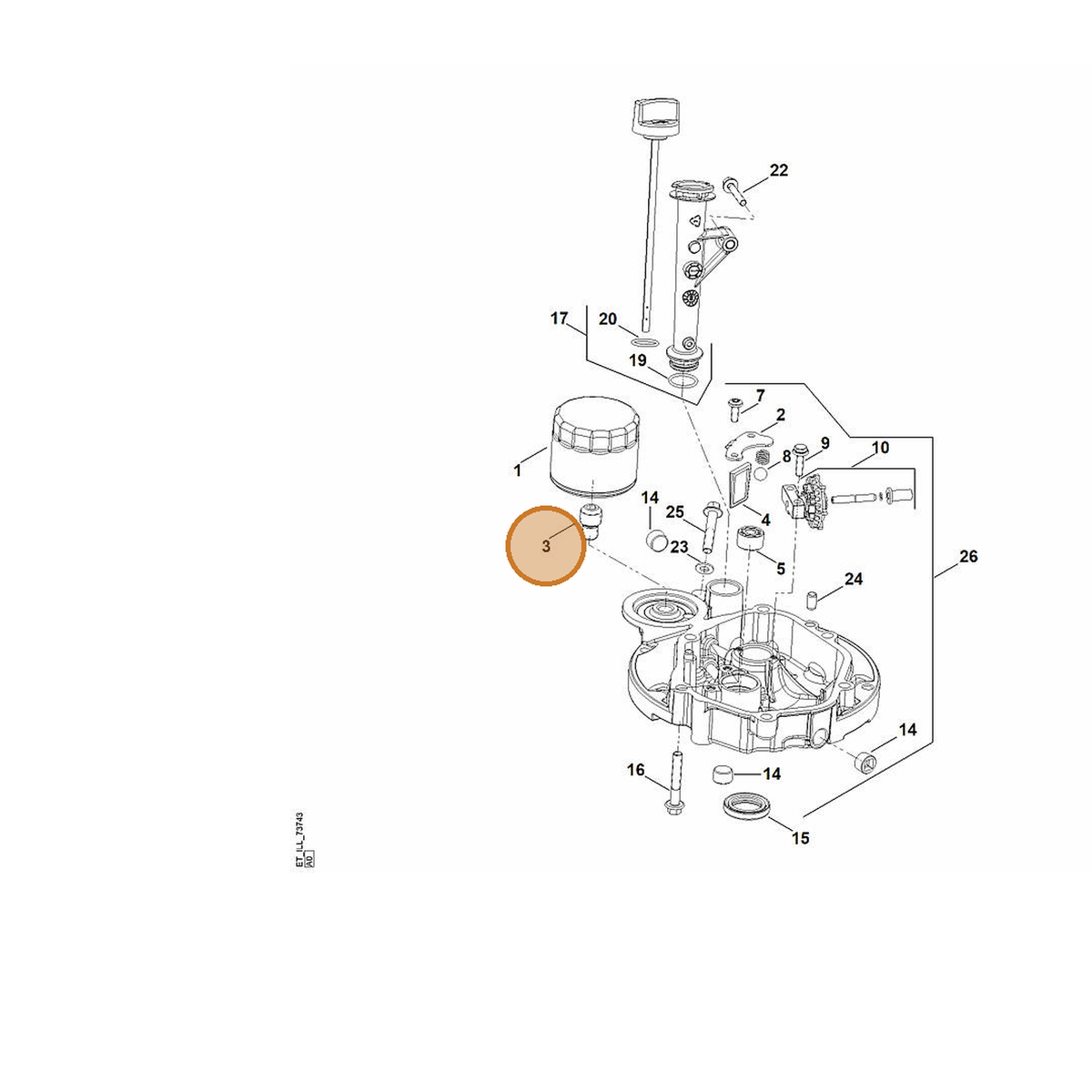 STIHL part 0002-768-1200 — IPL diagram snippet (6x zoom, amber highlight)