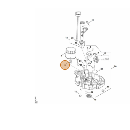 STIHL part 0002-768-1200 — IPL diagram snippet (6x zoom, amber highlight)