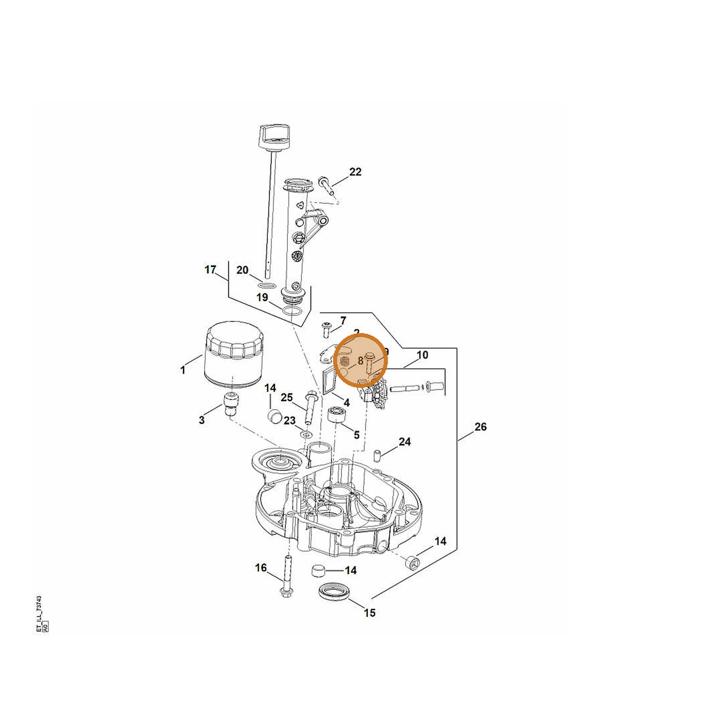 STIHL part 0002-987-0200 — IPL diagram snippet (6x zoom, amber highlight)