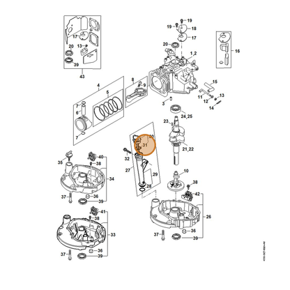 STIHL part 0002-992-5502 — IPL diagram snippet (6x zoom, amber highlight)