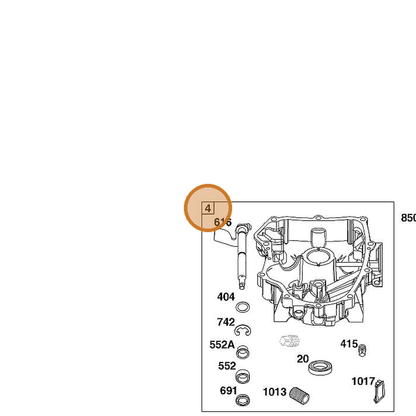 STIHL part 0003-000-4162 — IPL diagram snippet (6x zoom, amber highlight)